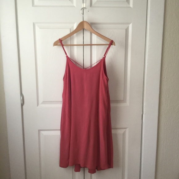Roxy Shift Dress Pink Mauve Size Large Flowy - Picture 3 of 10